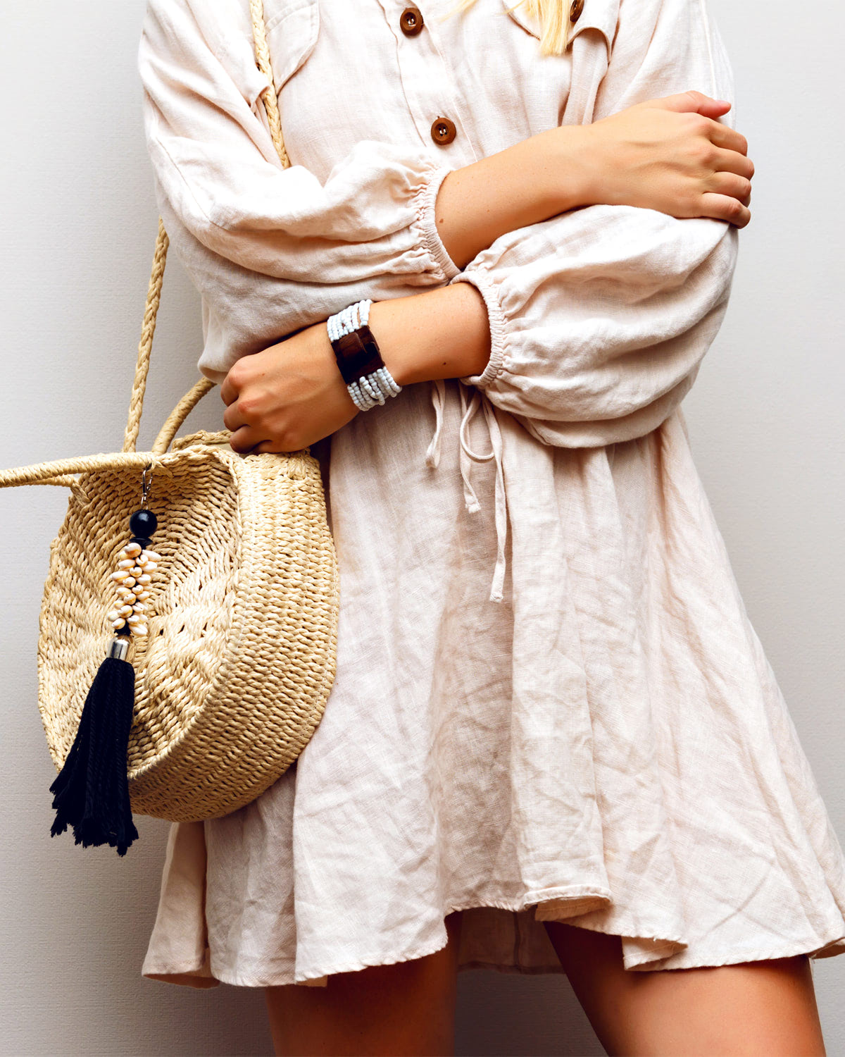 Canvas mixed backpack